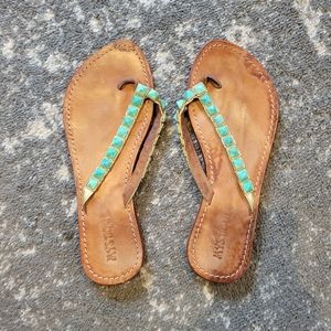 Mystique turquoise sandals